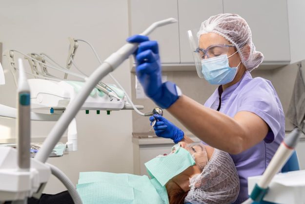 oral surgeon oral surgeon about to work on client